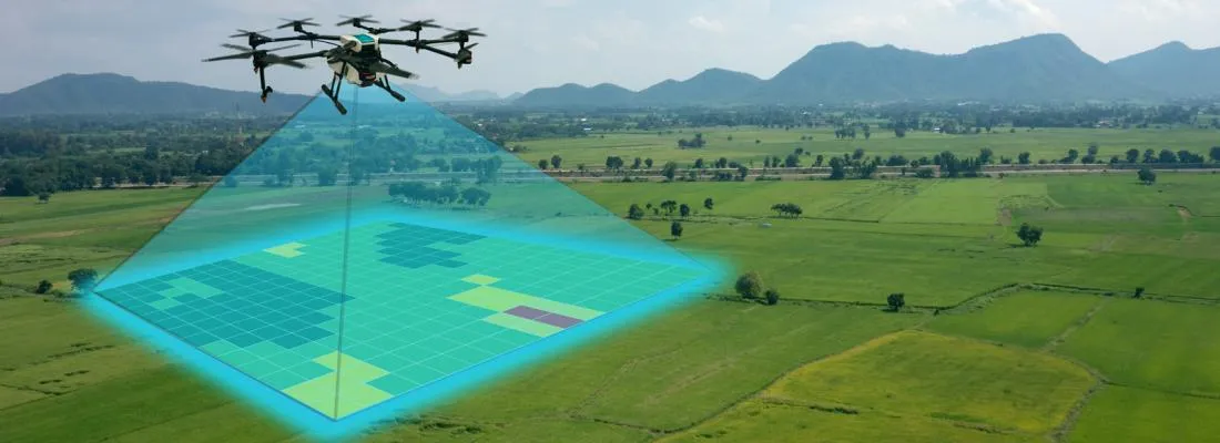 des drones équipés de LiDAR avec Axe inspect