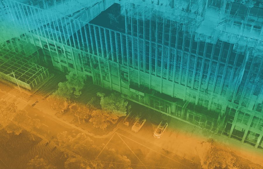Nuage de points colorisé — Scanner LS600 ComNav Axe Inspect